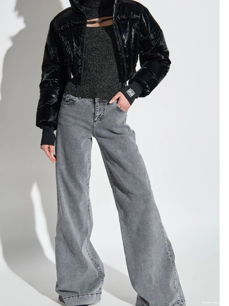 Cheap Versace lurex-detail Women Couture Jeans sweater 0414